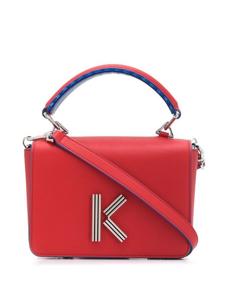 Kenzo logo cross body bag - Red