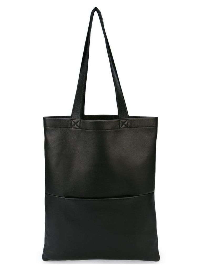 Rick Owens small signature leather tote - Black