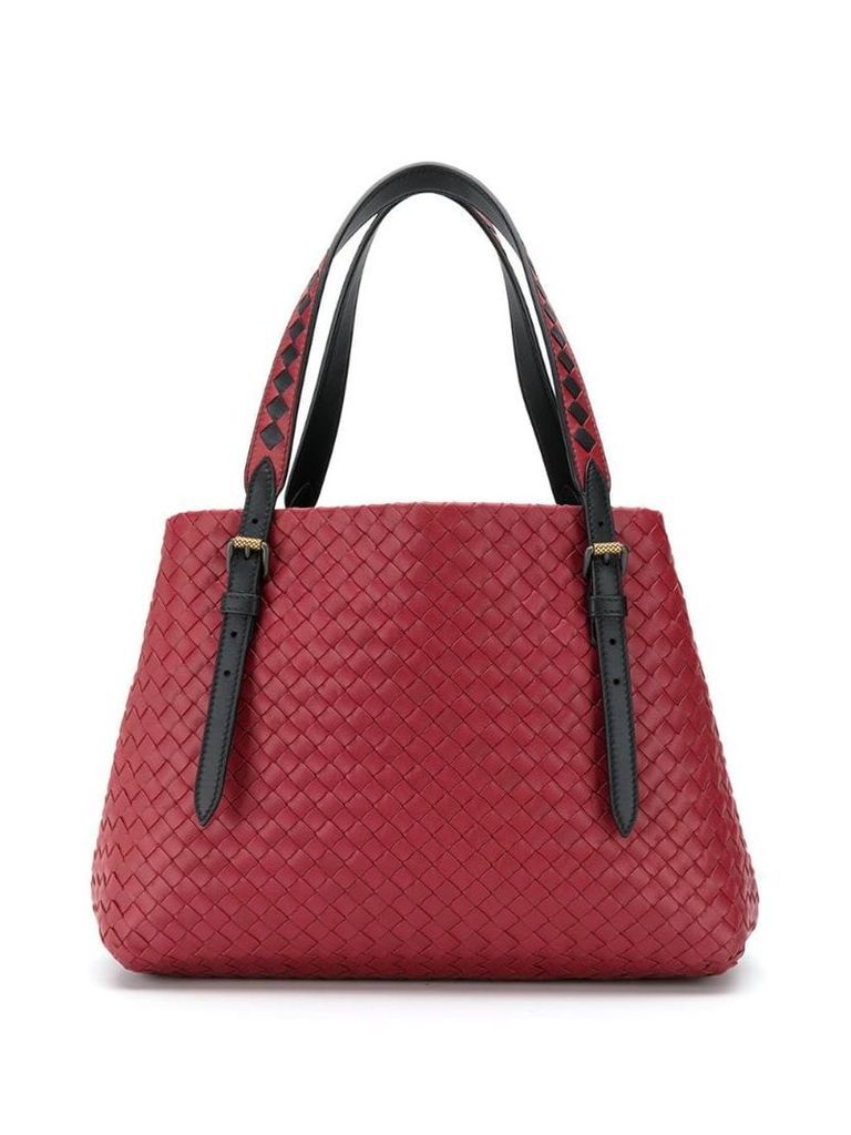 Bottega Veneta woven shoulder bag - Red