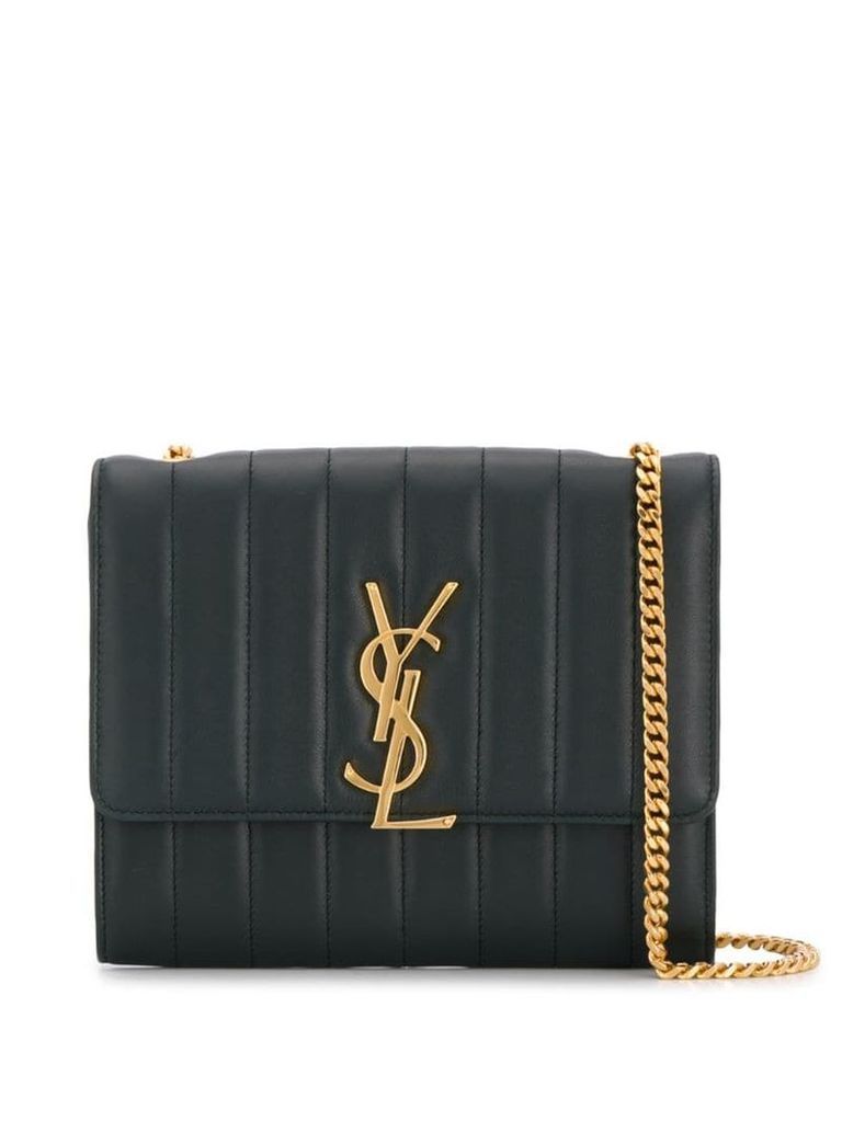 Saint Laurent Vicky quilted crossbody bag - Green