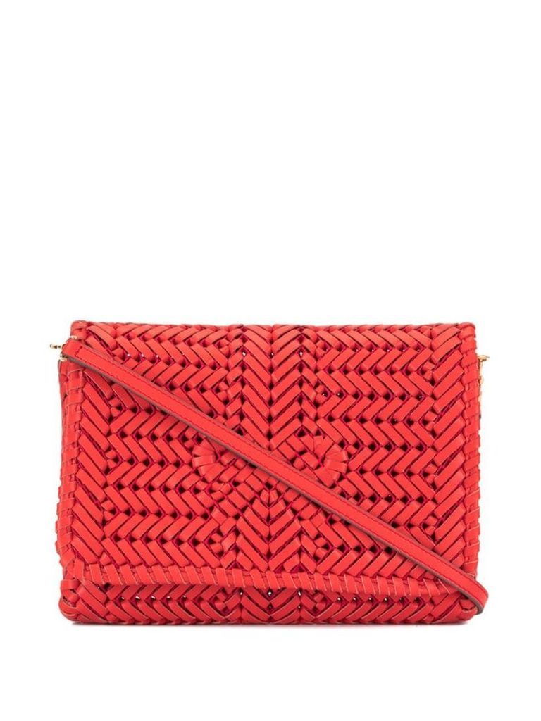 Anya Hindmarch woven clutch - Red