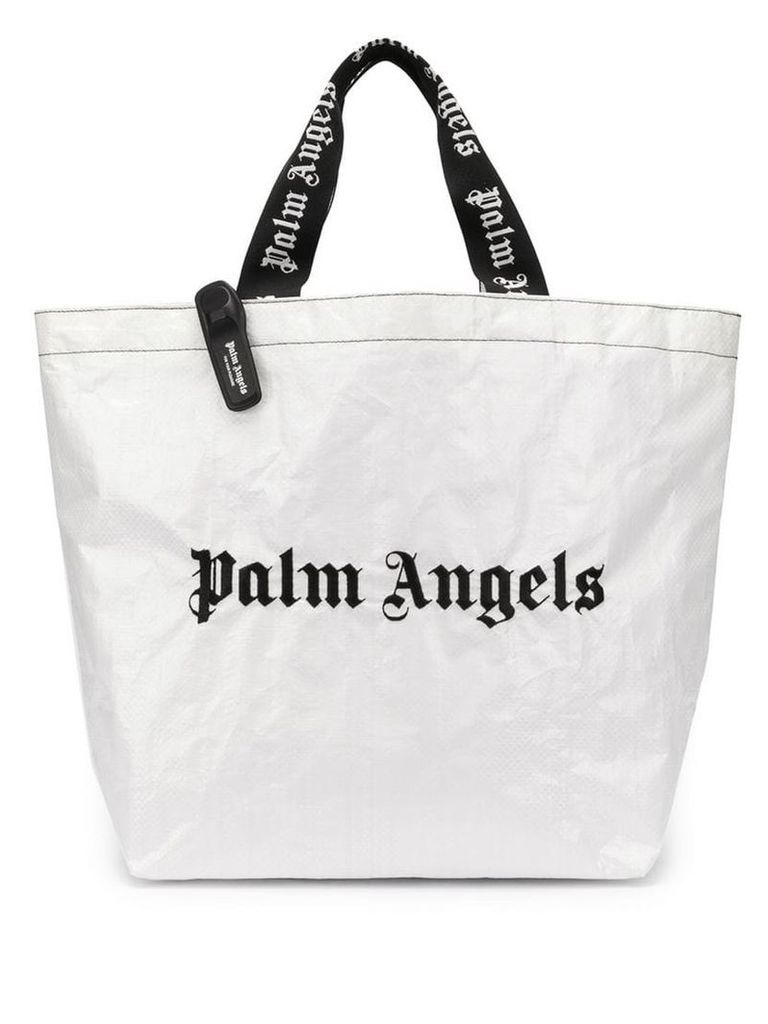 Palm Angels Classic Logo Shopper - White