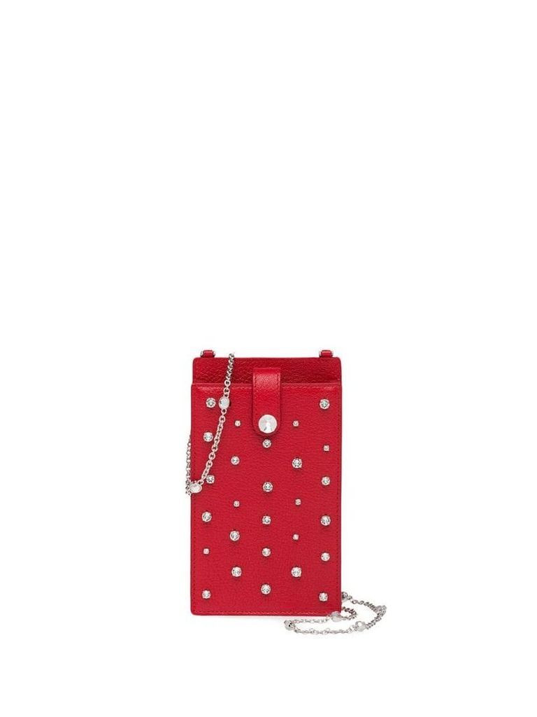 Miu Miu Madras leather mini shoulder bag - Red