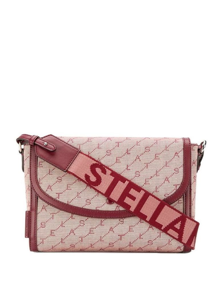 Stella McCartney monogram logo crossbody bag - Pink