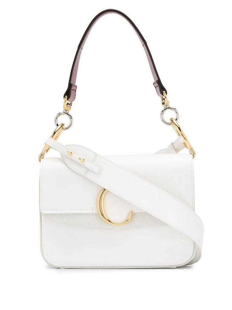 Chloé C Double shoulder bag - White