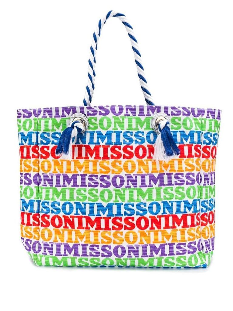 Missoni Mare large logo shoulder bag - Red