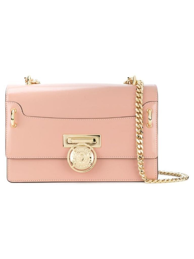 Balmain gold-tone coin clasp shoulder bag - Pink