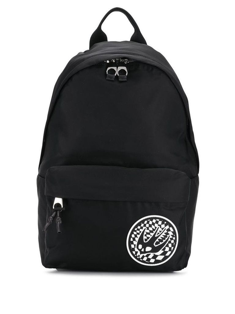 McQ Alexander McQueen contrast Swallow patch backpack - Black