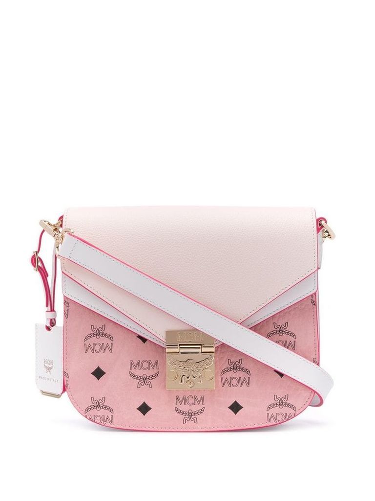 MCM Patricia Visetos shoulder bag - Pink