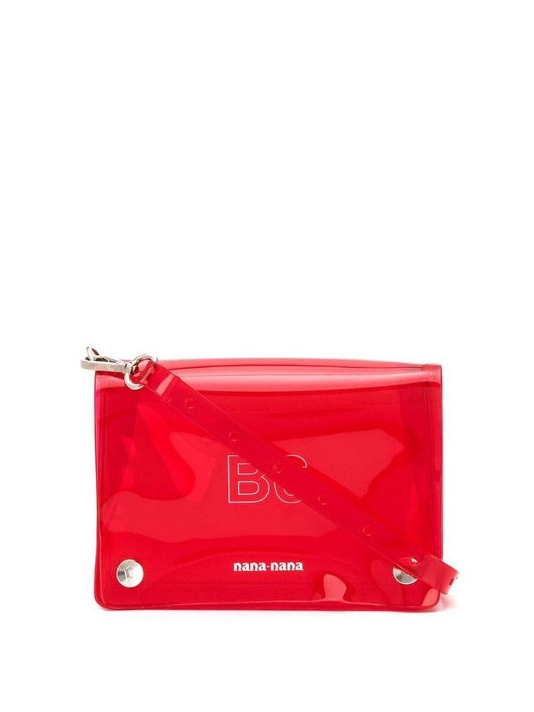 Nana-Nana clear shoulder bag - Red