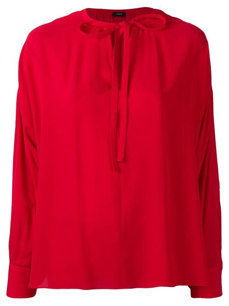 Joseph tied neck blouse - Red