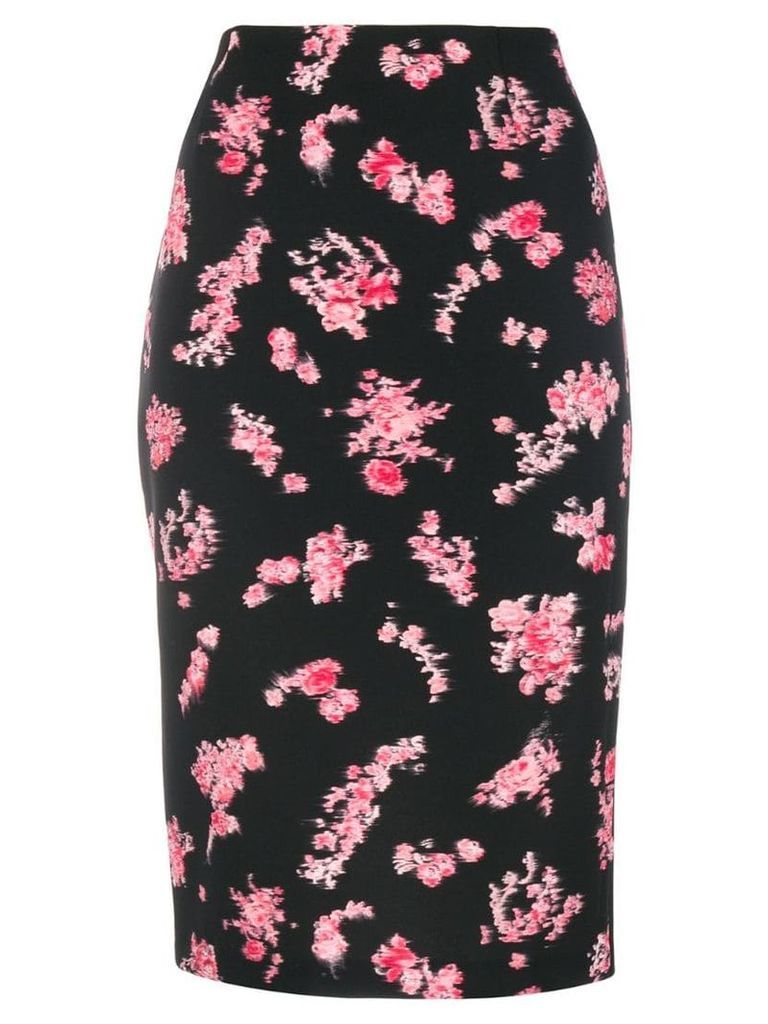 Pinko floral-print pencil skirt - Black