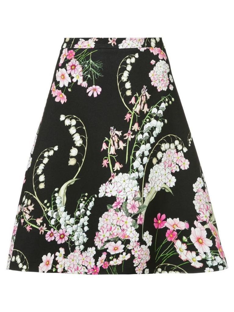 Giambattista Valli floral print skirt - Black