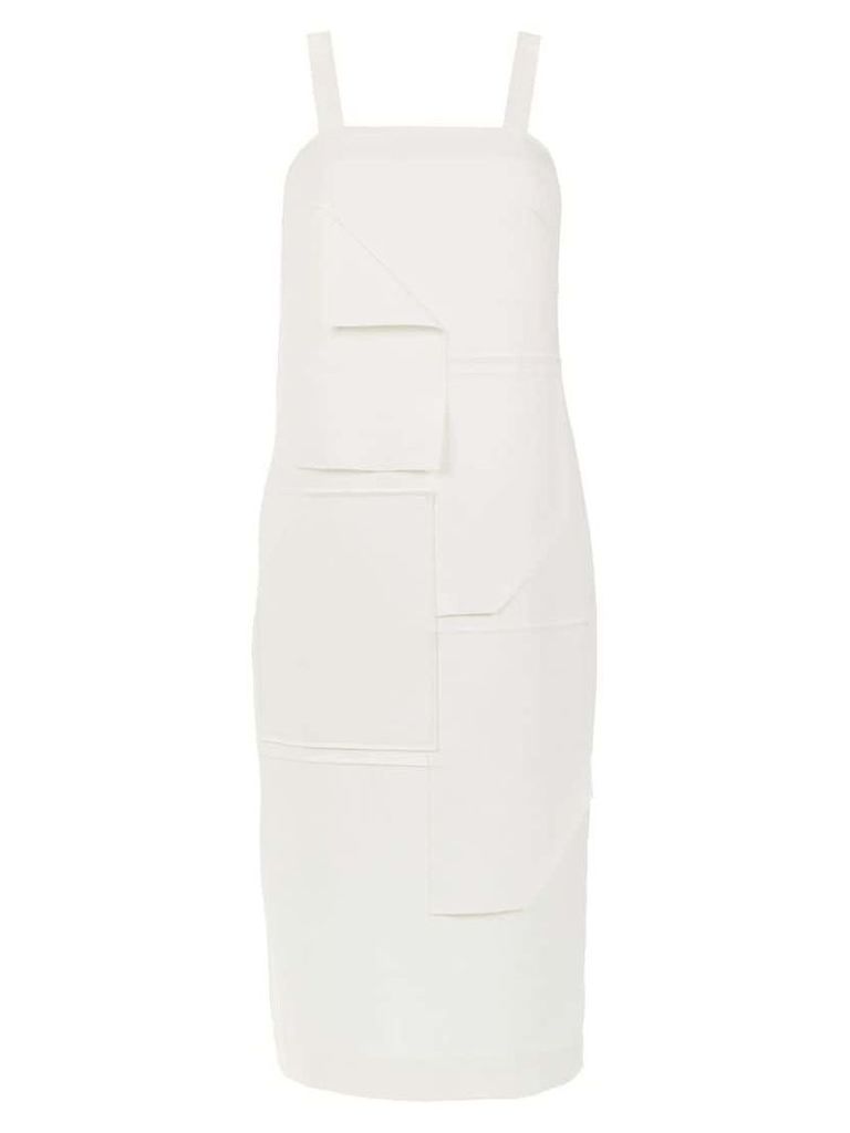 Mara Mac midi panelled dress - White