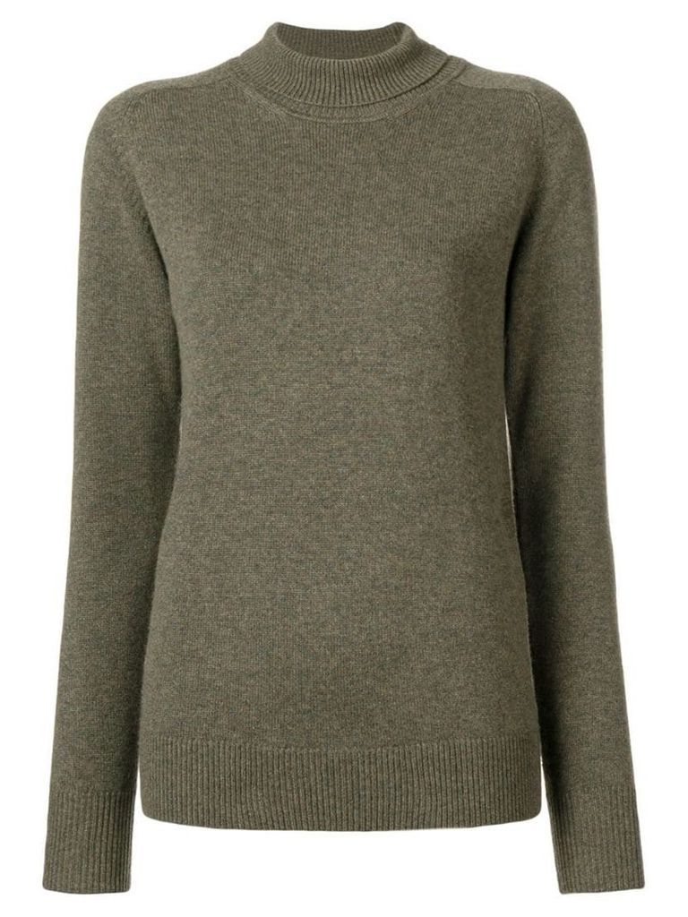 Victoria Beckham roll-neck fitted sweater - Green