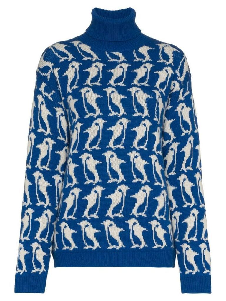 Moncler Grenoble Penguin turtle neck knit - Blue
