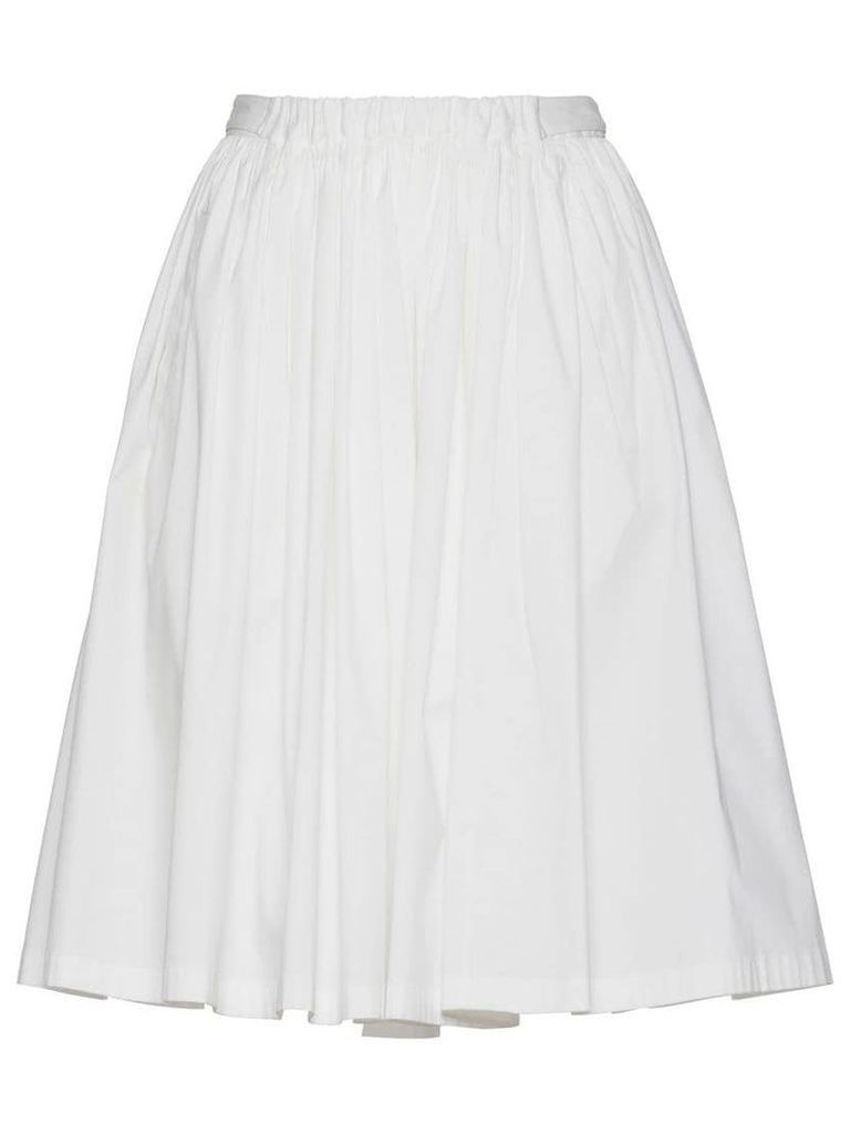 Prada Stretch cotton circle skirt - White