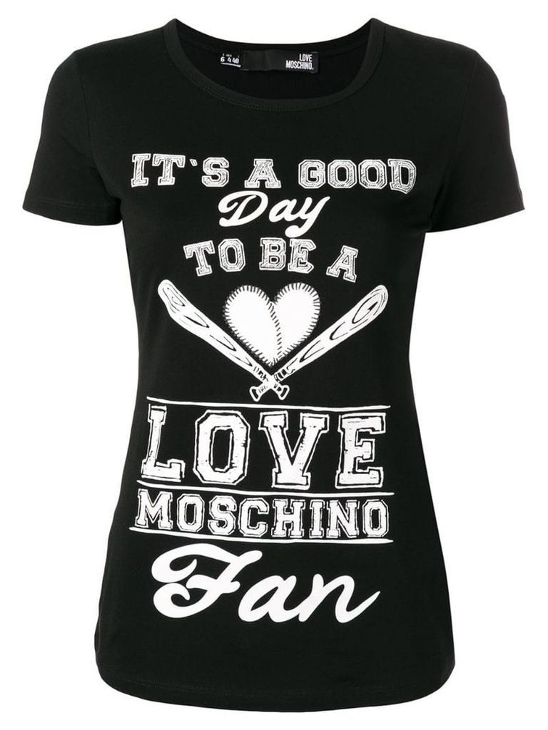 Love Moschino printed T-shirt - Black