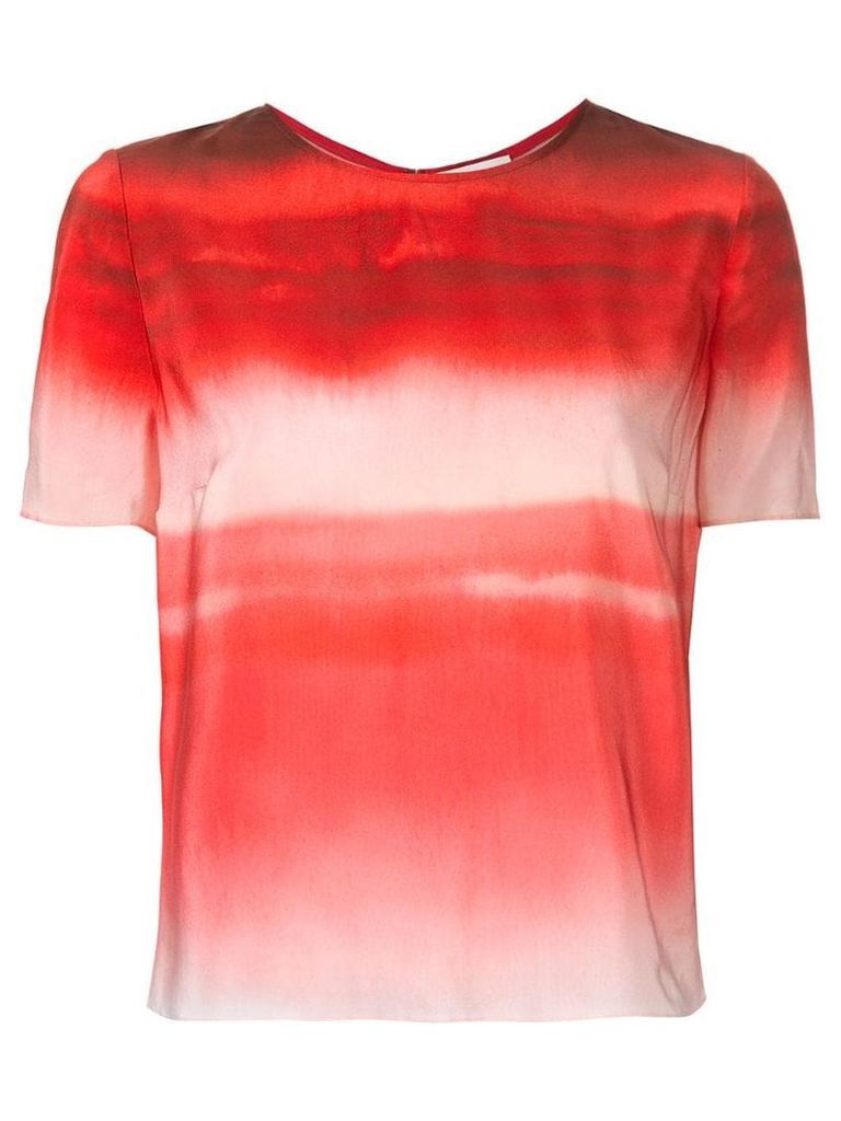 Ingie Paris gradient effect blouse - Red