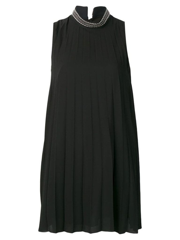 Dondup short pleated dress - Black