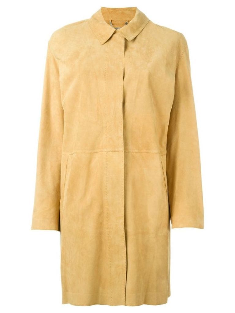 Desa 1972 buttoned up coat - Yellow