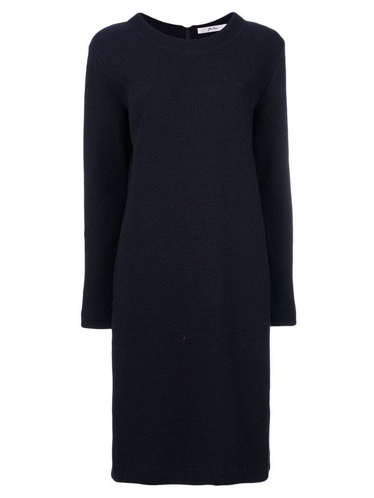 Julien David textured-knit dress - Blue