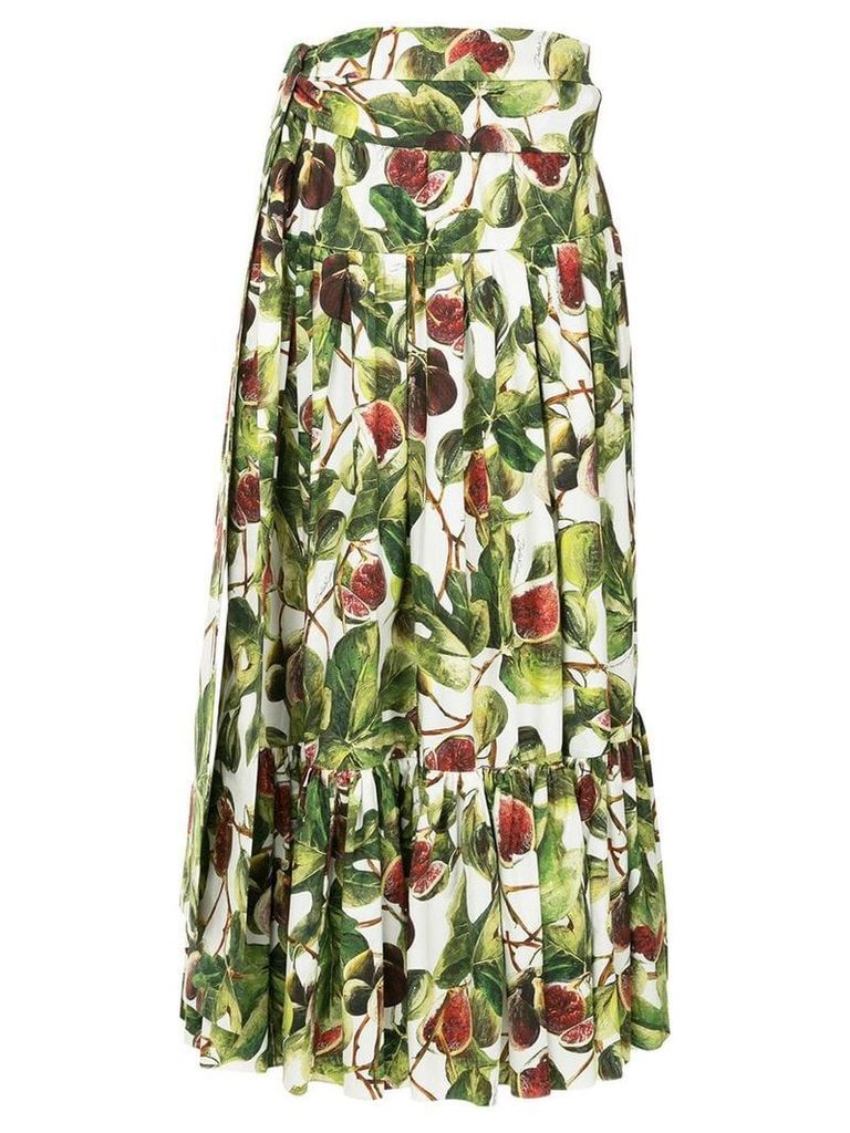 Dolce & Gabbana fig print skirt - Multicolour