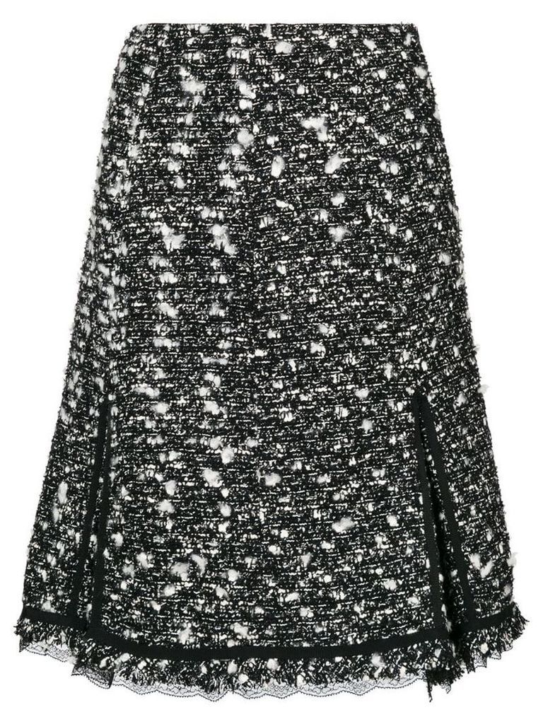 Giambattista Valli high-waisted tweed skirt - Black