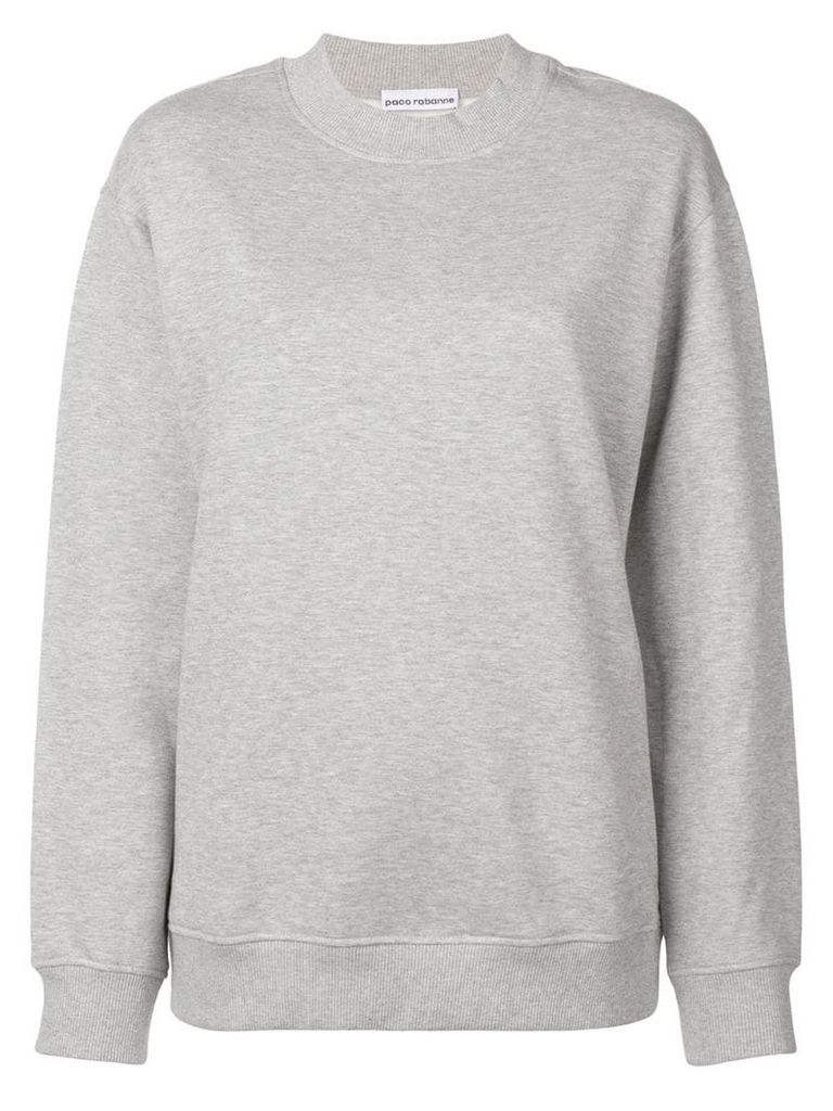 Paco Rabanne back logo oversized sweatshirt - Grey