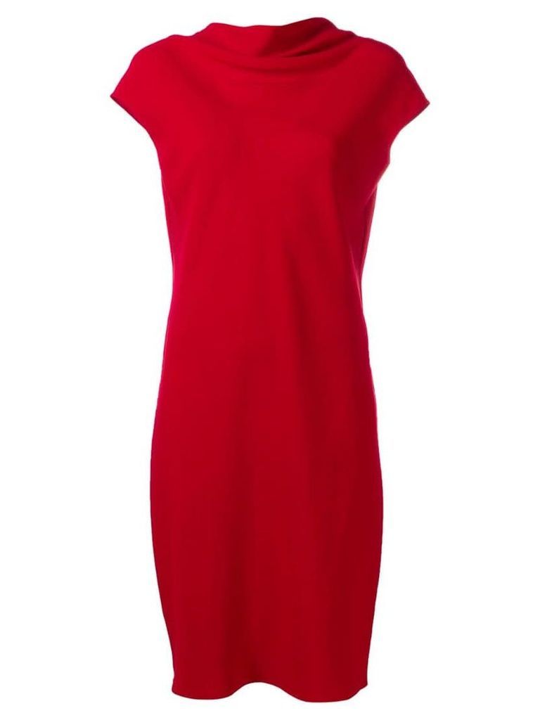Theory loose neck mini dress - Red