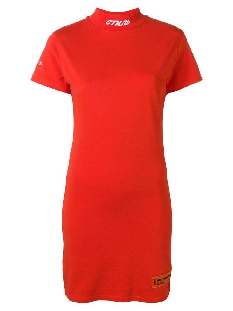 Heron Preston T-shirt fit dress - Orange