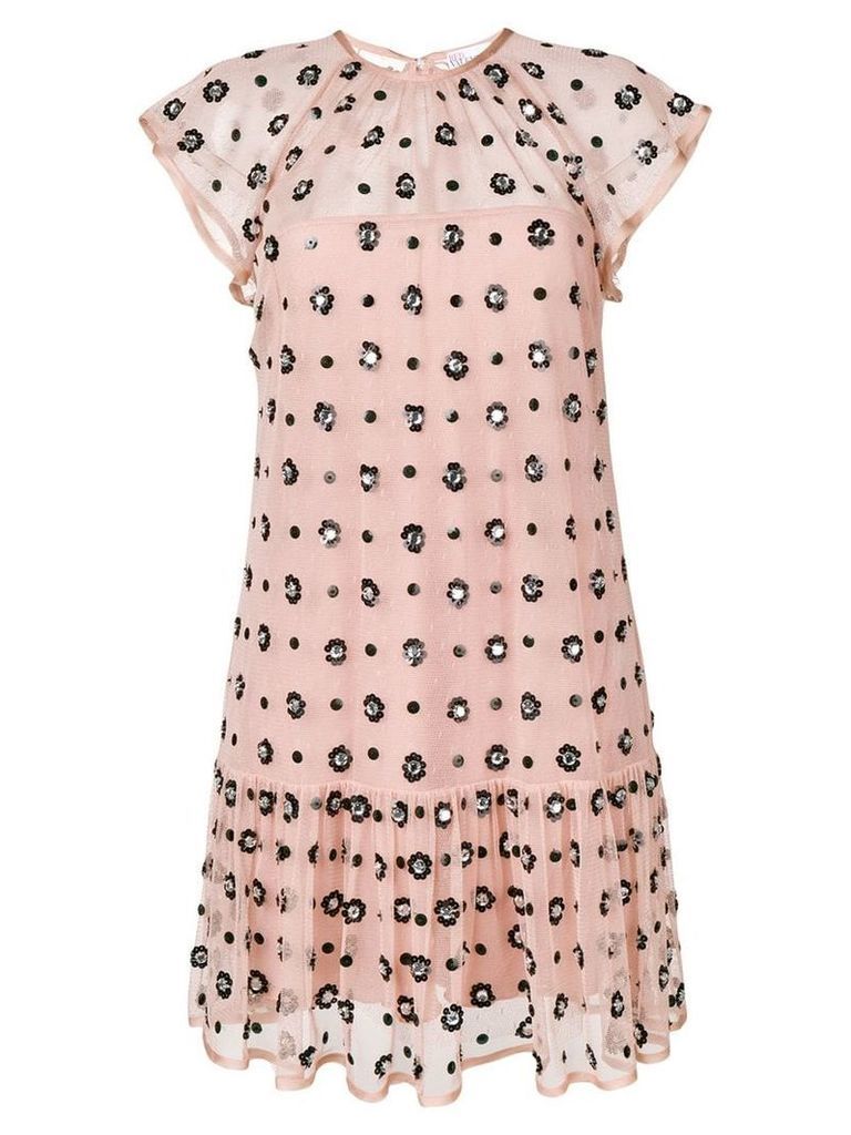 Red Valentino embellished tulle dress - Neutrals