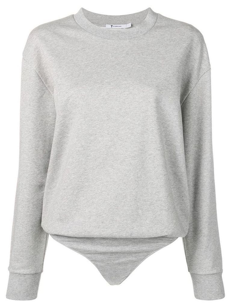 T By Alexander Wang sweater bodysuit - Grey