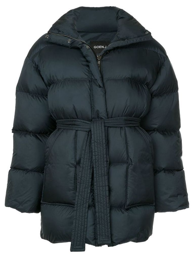 Goen.J oversized puffer jacket - Blue