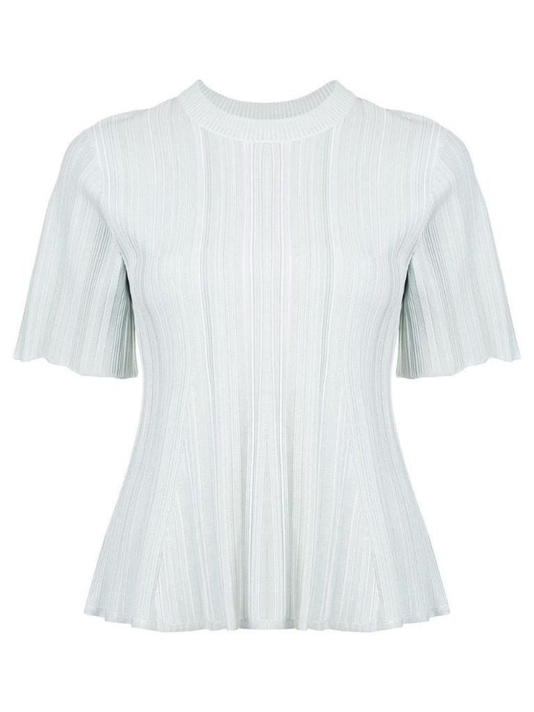Proenza Schouler micro pleated knitted blouse - White