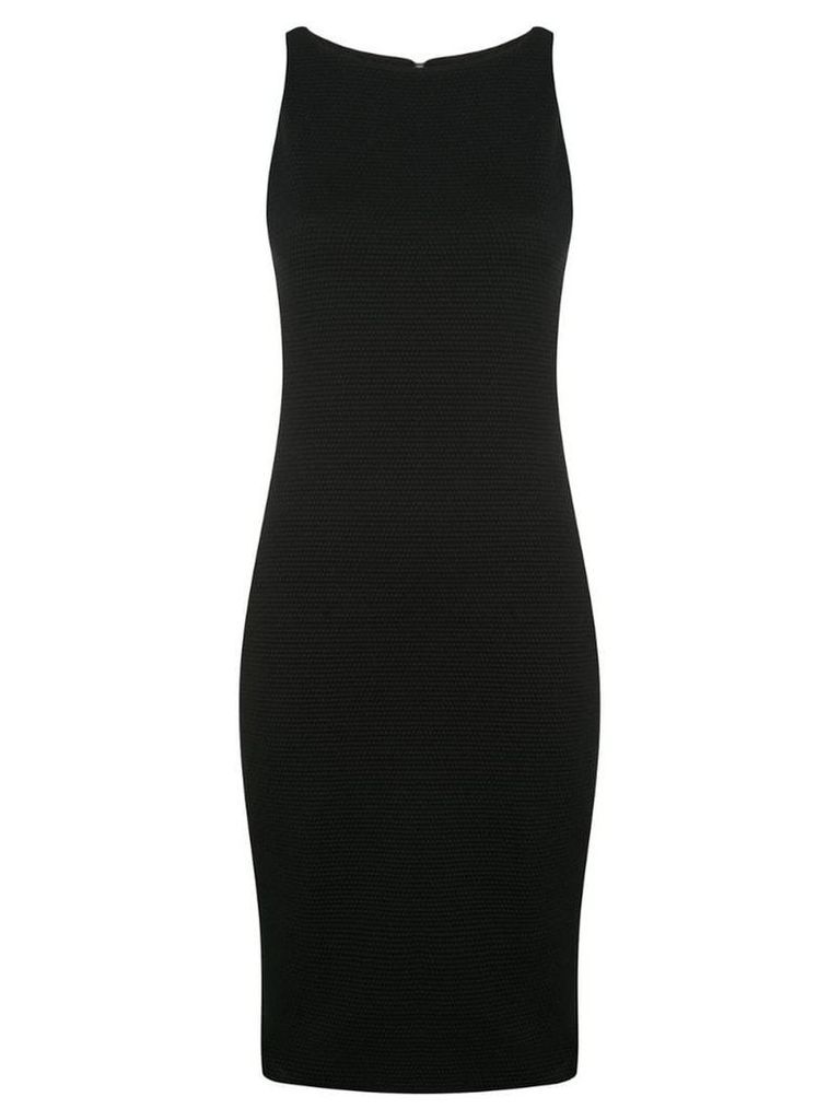 Emporio Armani classic fitted dress - Black