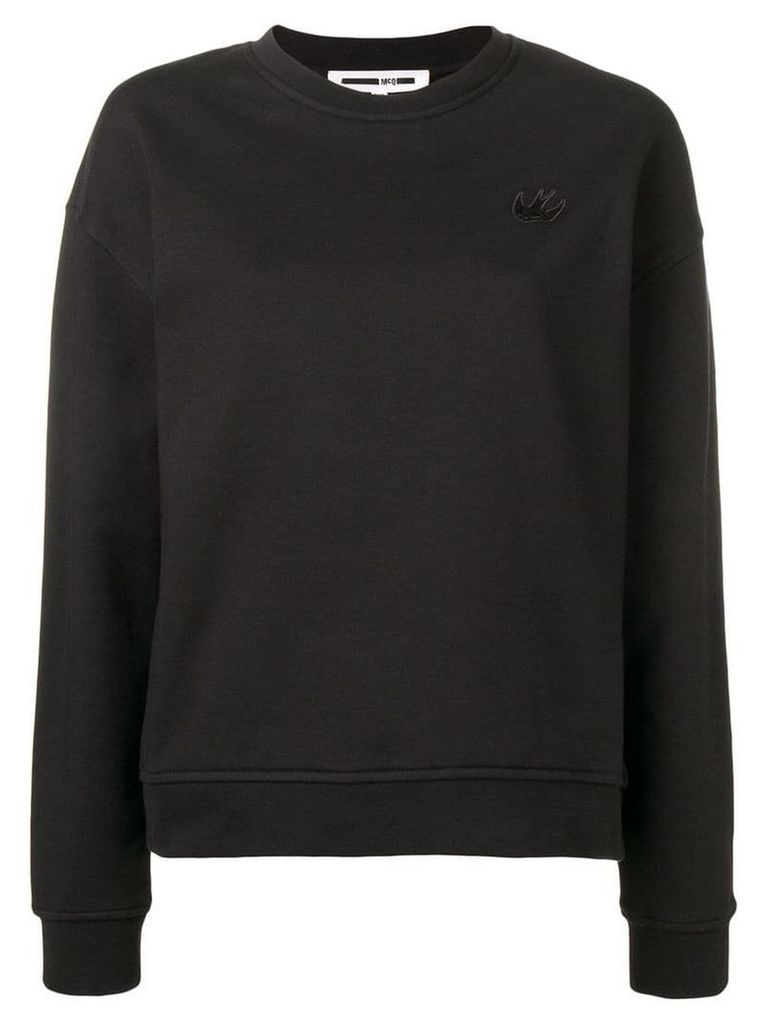 McQ Alexander McQueen swallow patch sweatshirt - Black