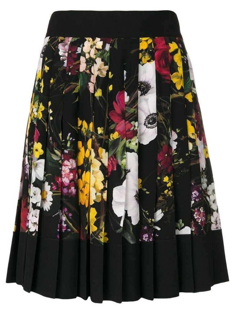 Dolce & Gabbana floral print pleated skirt - Multicolour