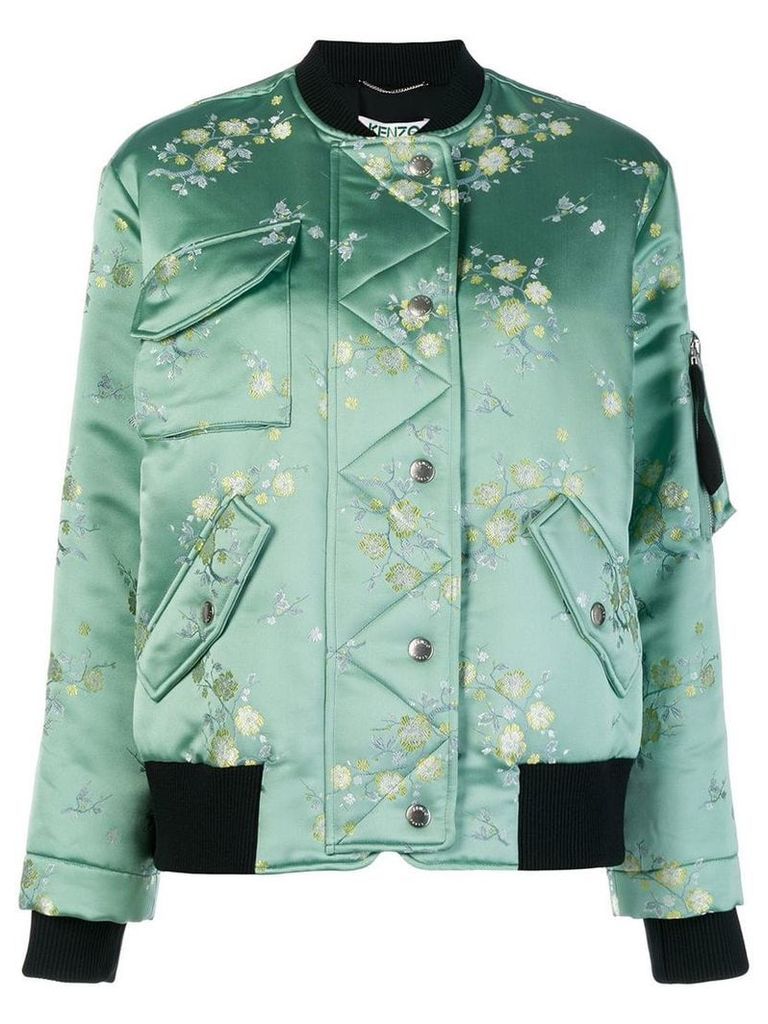 Kenzo floral bomber jacket - Green