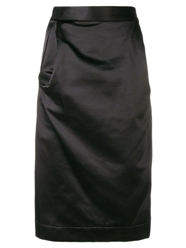 Vivienne Westwood Anglomania draped pencil skirt - Black