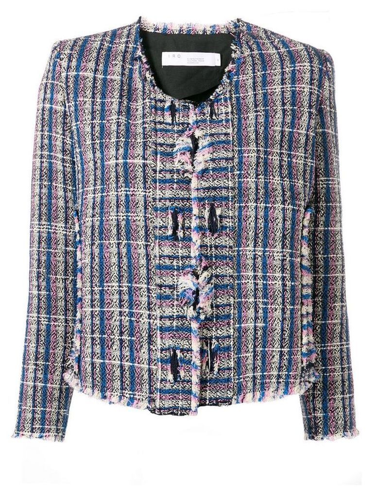 Iro knitted style structured jacket - Blue