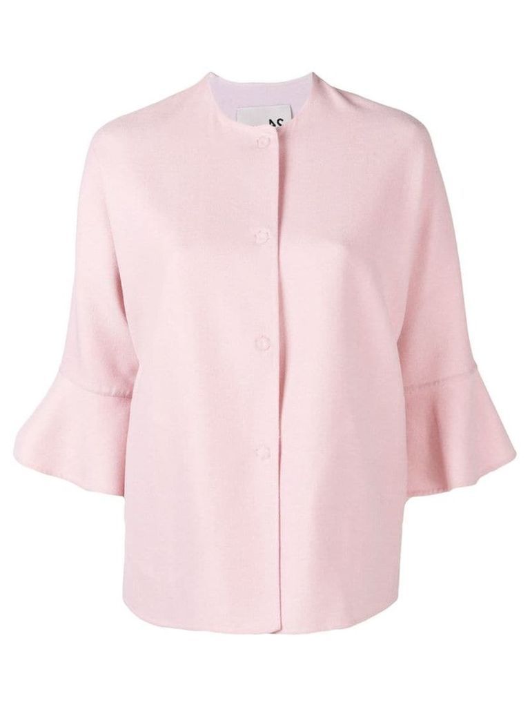 Manzoni 24 ruffled cuff jacket - Pink