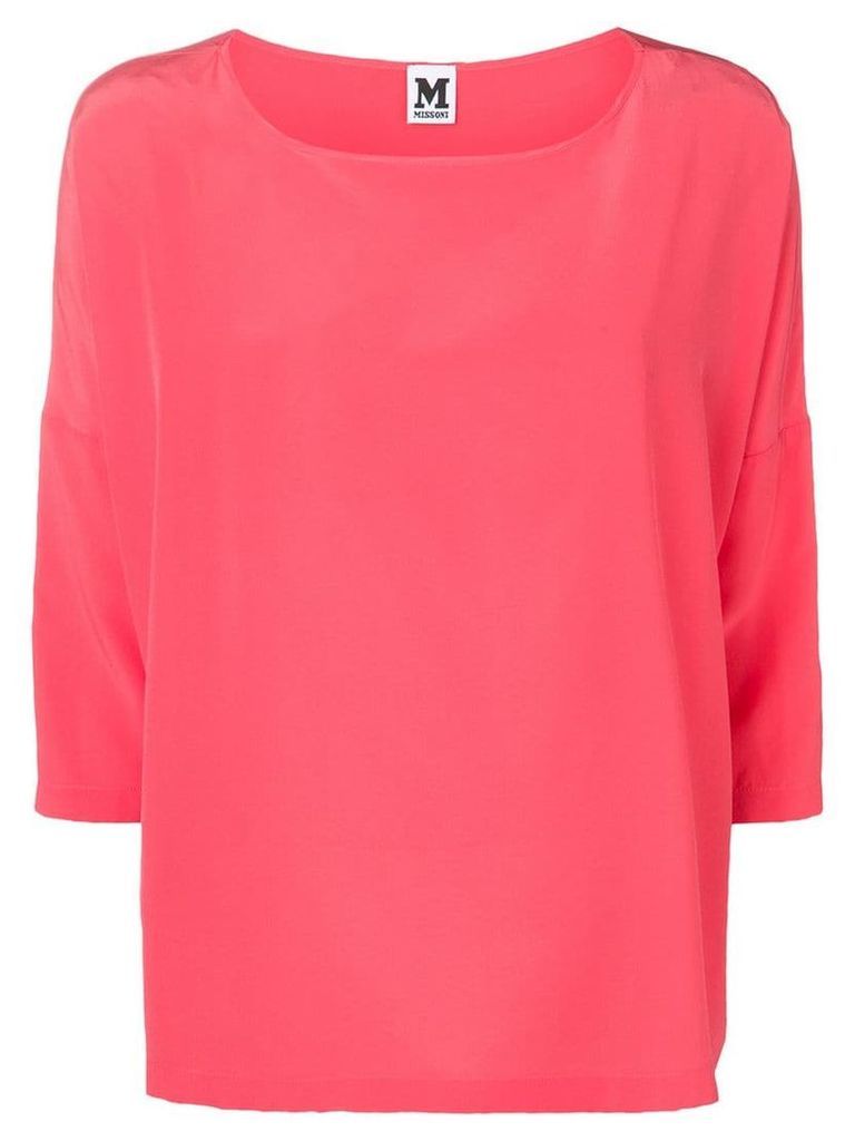 M Missoni cropped sleeve blouse - Pink