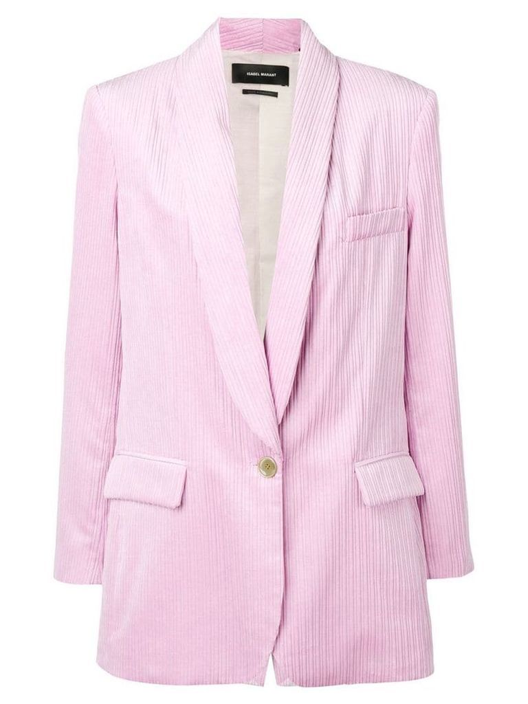 Isabel Marant large corduroy blazer - Pink