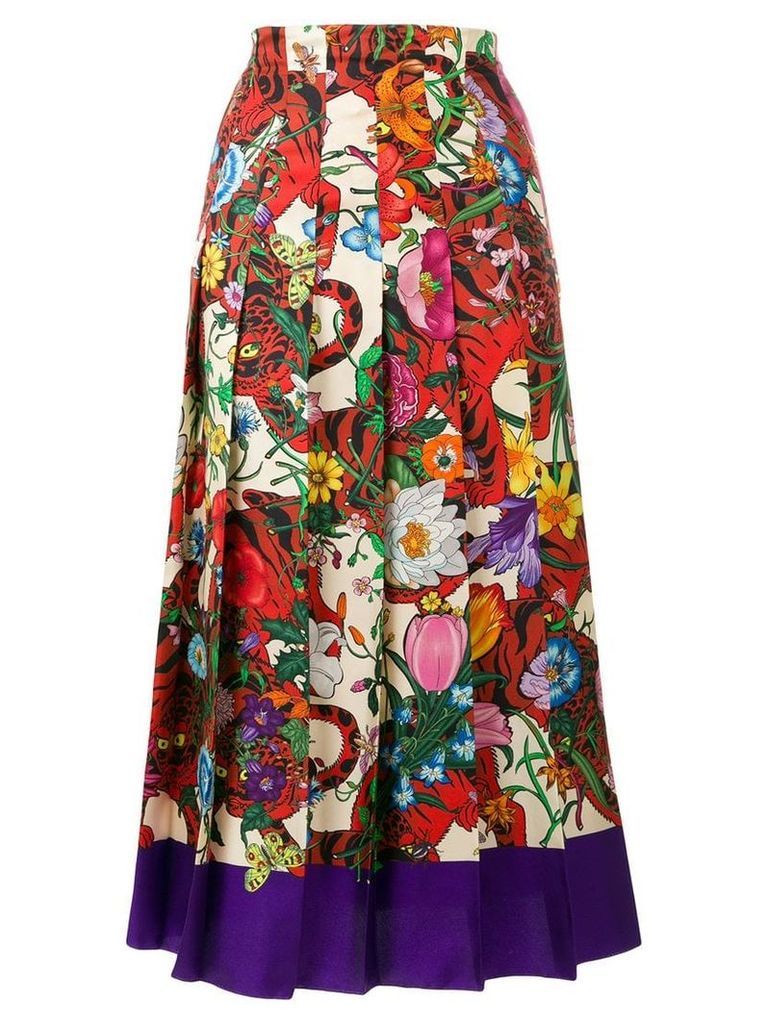 Gucci floral printed skirt - Multicolour