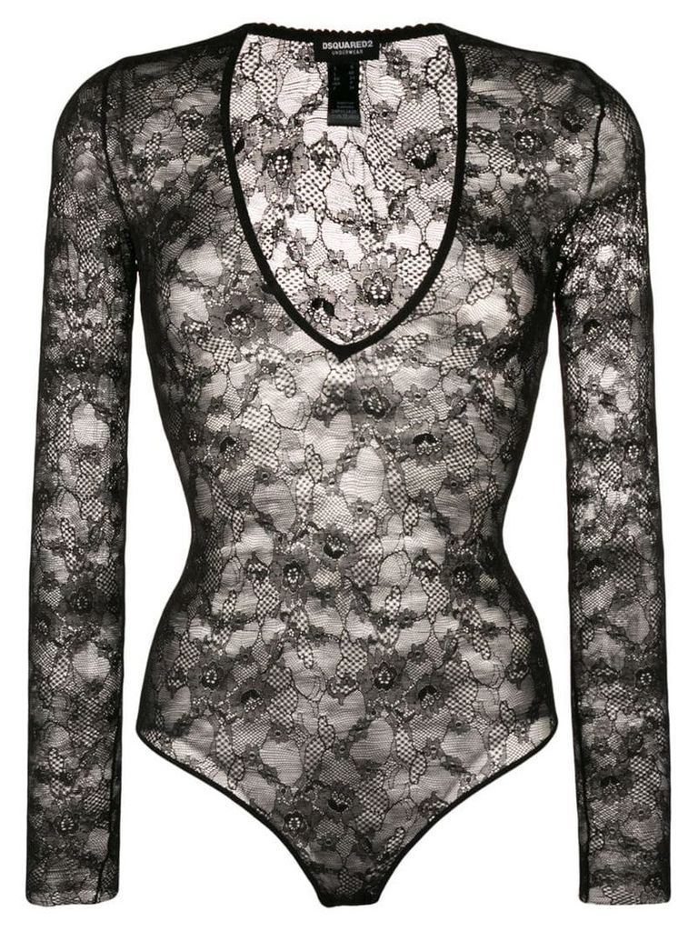 Dsquared2 lace bodysuit - Black