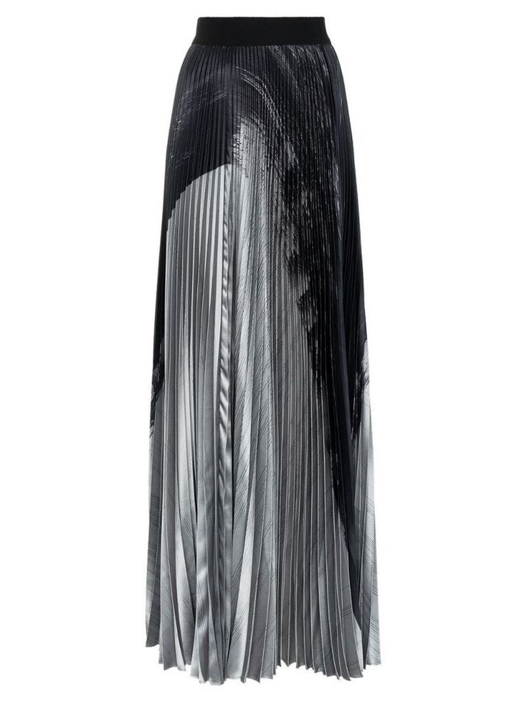 Poiret high-waisted pleated maxi skirt - Grey