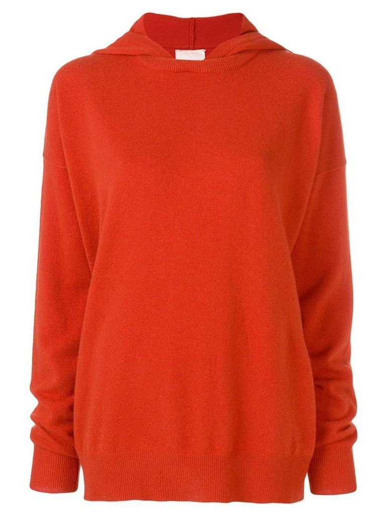 Fine Edge hooded jumper - Orange