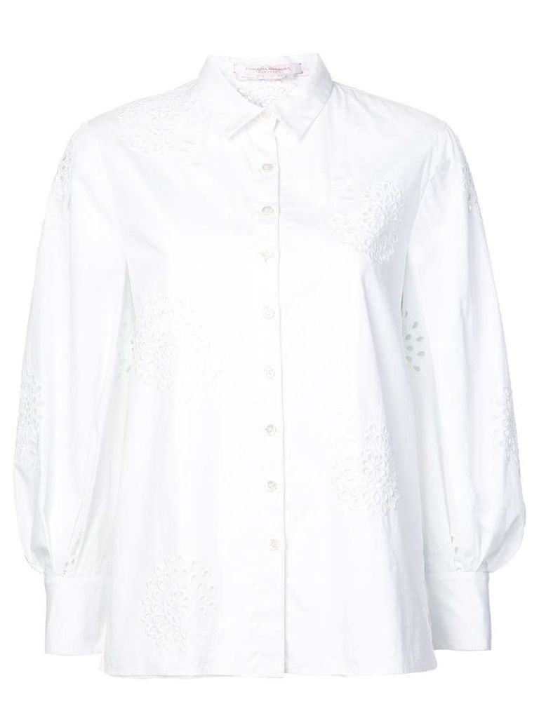 Carolina Herrera floral embroidered shirt - White