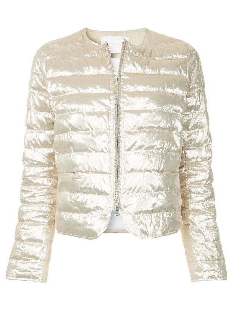 Fabiana Filippi zipped puffer jacket - Metallic